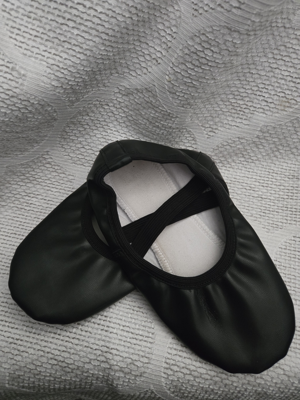 Kids Black Ballet Slippers - Child Comfort Dance Shoes